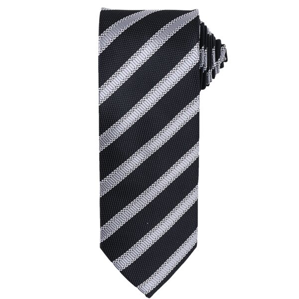 Premier Waffle Stripe Tie Thumbnail