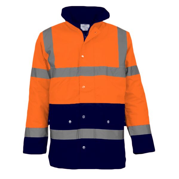 Yoko Hi-Vis Two Tone Motorway Jacket Thumbnail